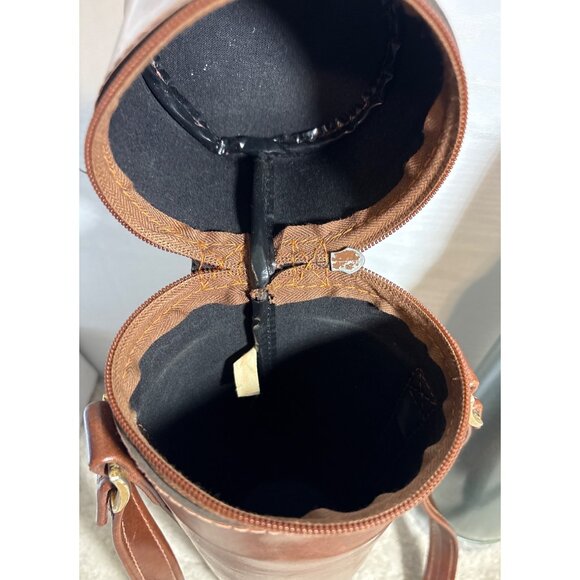 Stanley Aladdin Thermos Brown Leather Carrying Case Steel Cup Lid Vintage - Picture 3 of 16